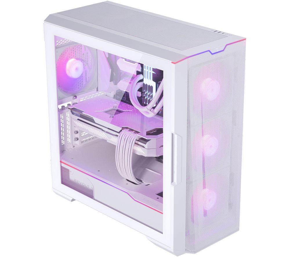 PHANTEKS Eclipse G500A D-RGB ATX Mid Tower PC Case - White, White