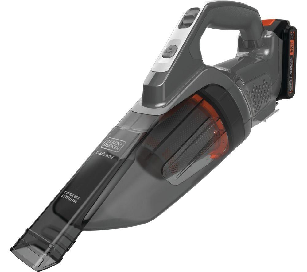 BLACK  DECKER PowerConnect DustBuster BCHV001C1-GB Handheld Vacuum Cleaner - Dark Grey & Orange, Orange,Silver/Grey