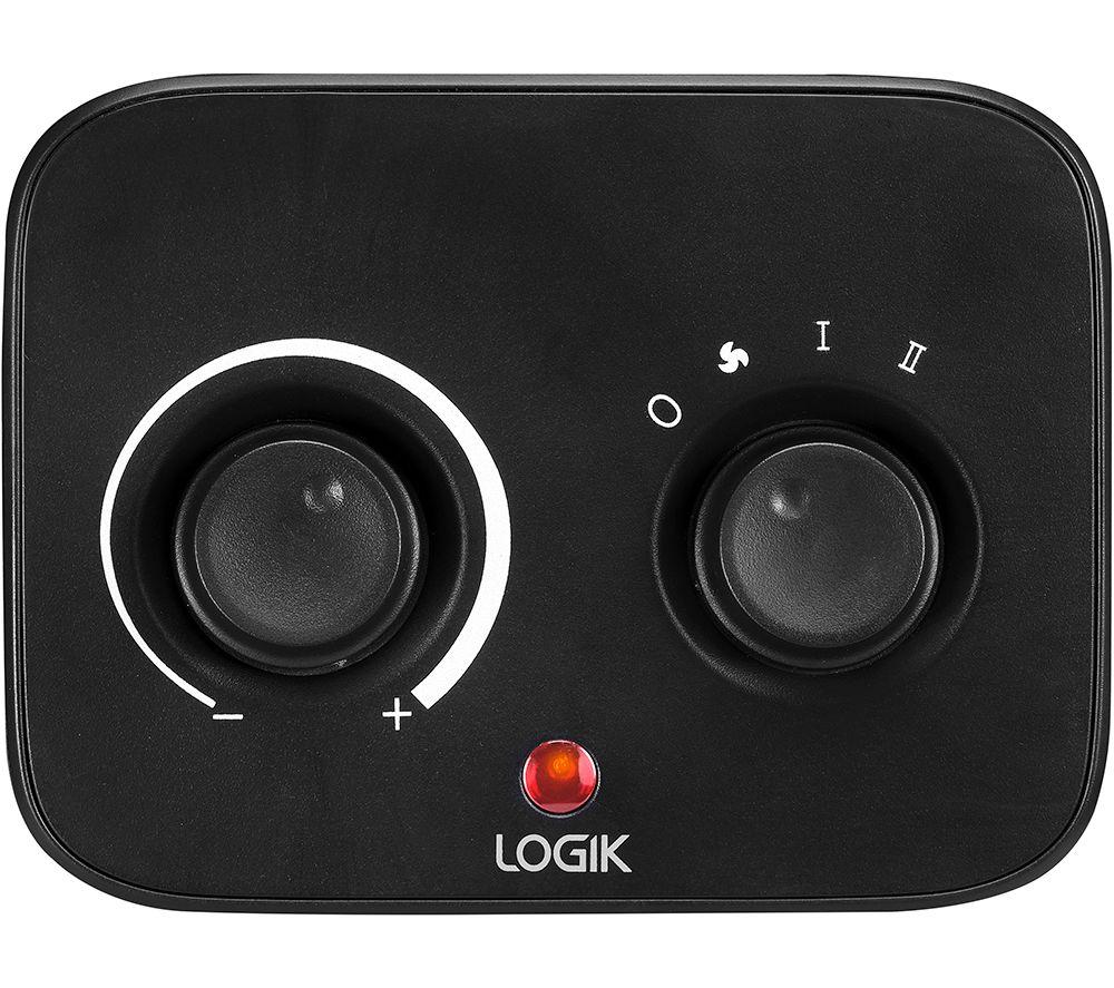 LOGIK L20PTC23 Ceramic Fan Heater - Black image number 5 of 5