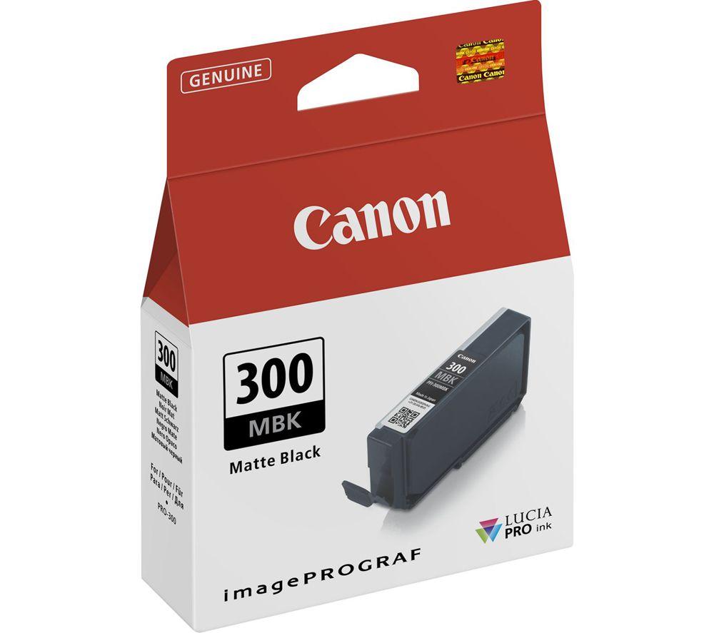 CANON PFI-300MBK Matte Black Ink Cartridge, Black