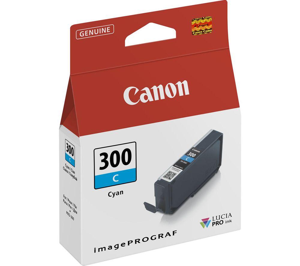 Canon Pfi-300C Cyan Ink Cartridge, Cyan