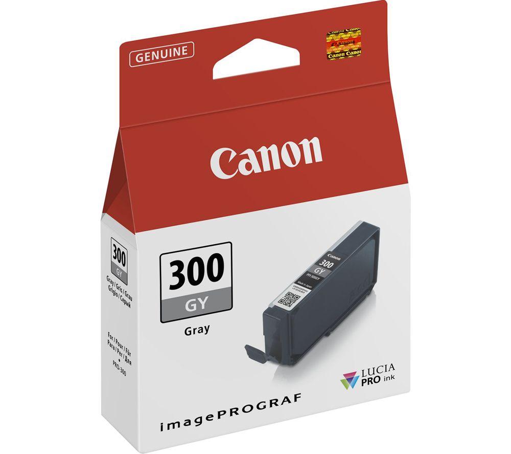 CANON PFI-300GY Grey Ink Cartridge, Grey