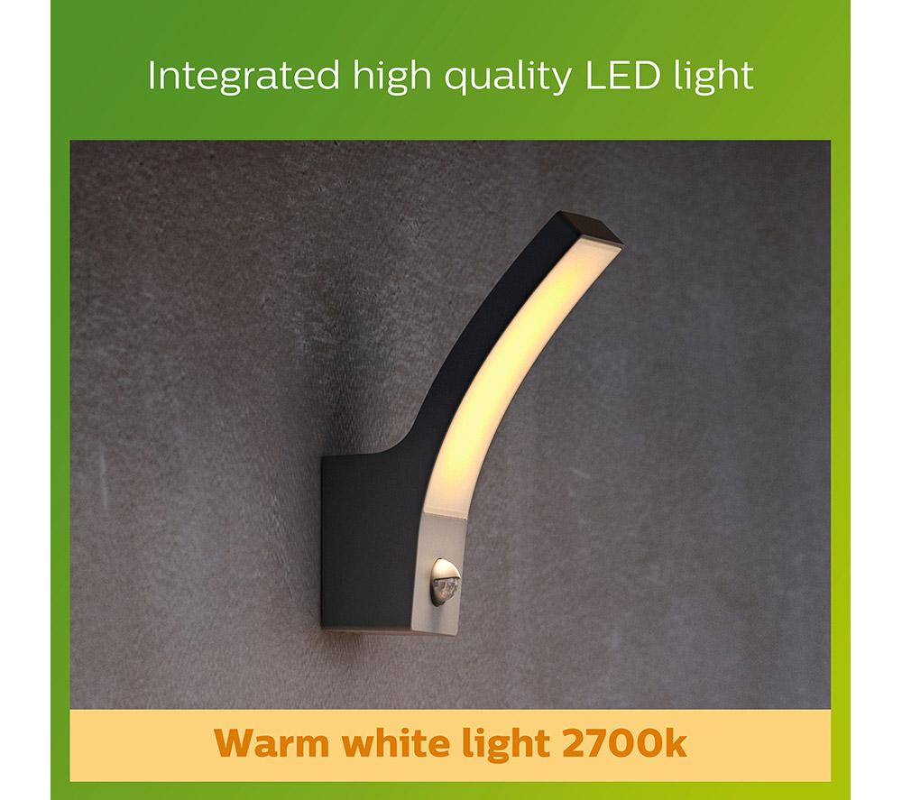 PHILIPS Splay Outdoor LED Wall Light - Anthracite image number 3 of 7