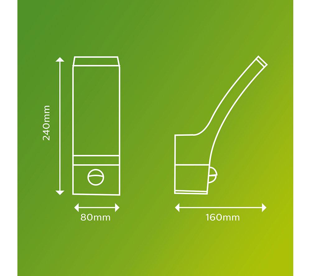 PHILIPS Splay Outdoor LED Wall Light - Anthracite image number 6 of 7