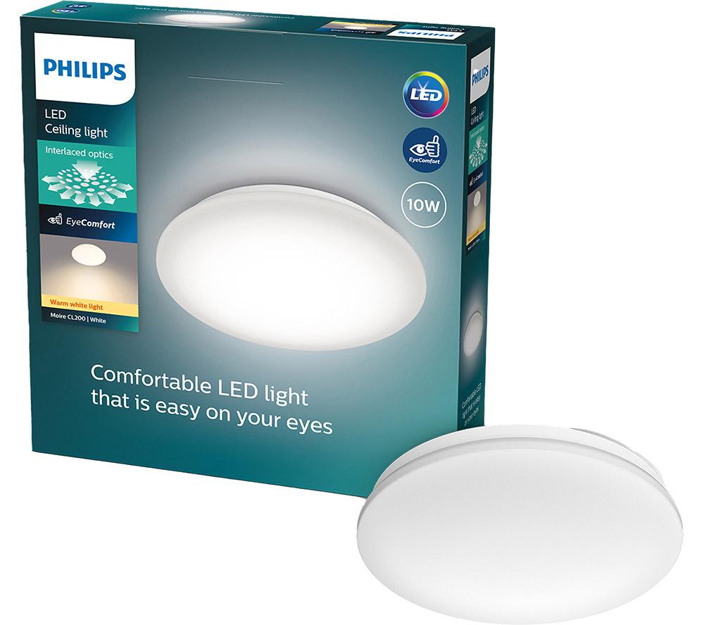 PHILIPS LED Moire Ceiling Light - White