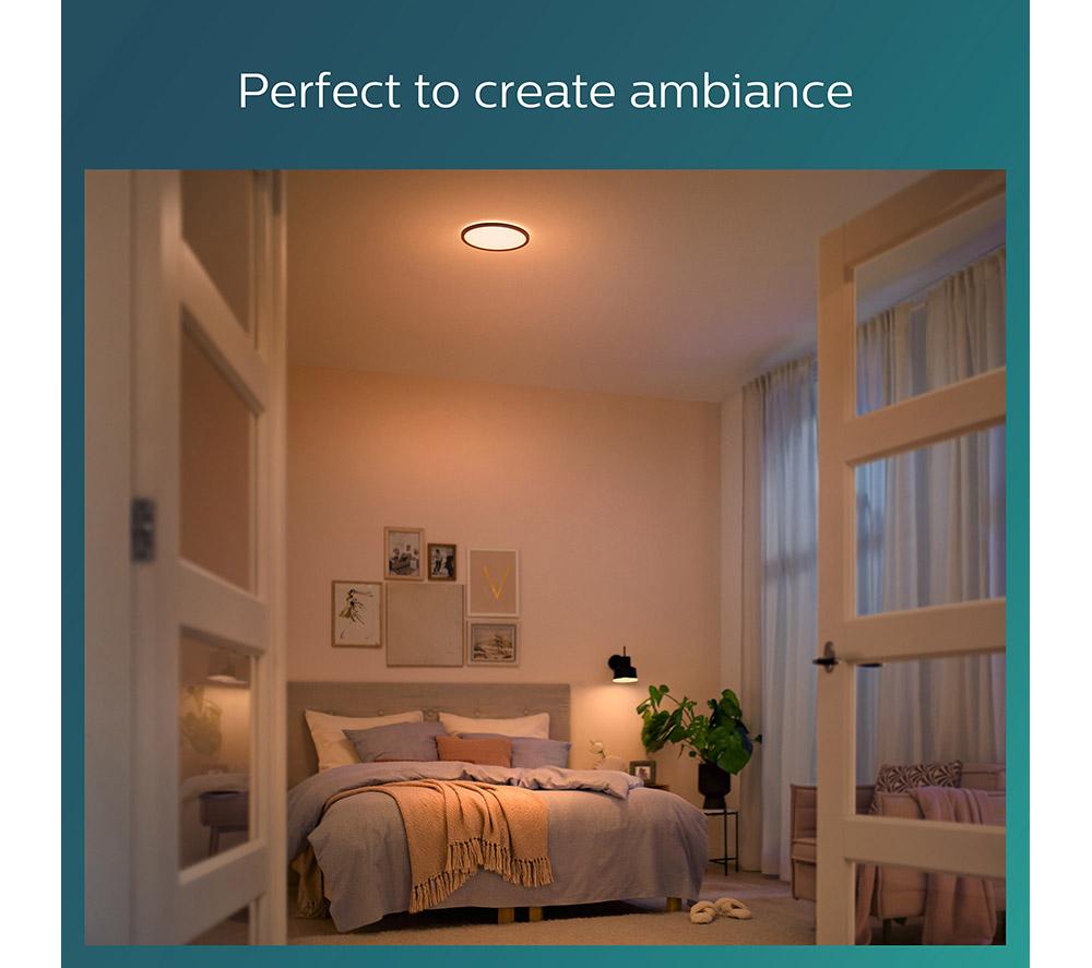PHILIPS Superslim LED Ceiling Light - Black image number 3 of 7