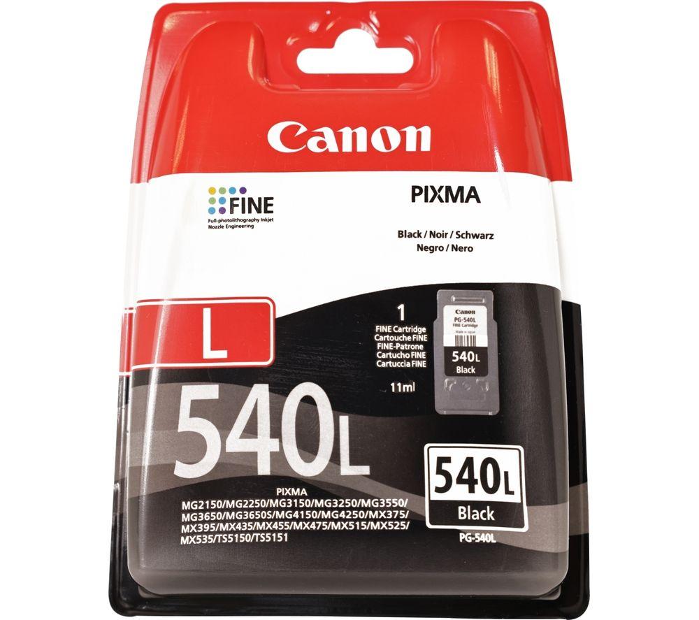 Canon PG-540L Cartridge Size L Black (Blister or Cardboard Packaging - Packaging may vary)
