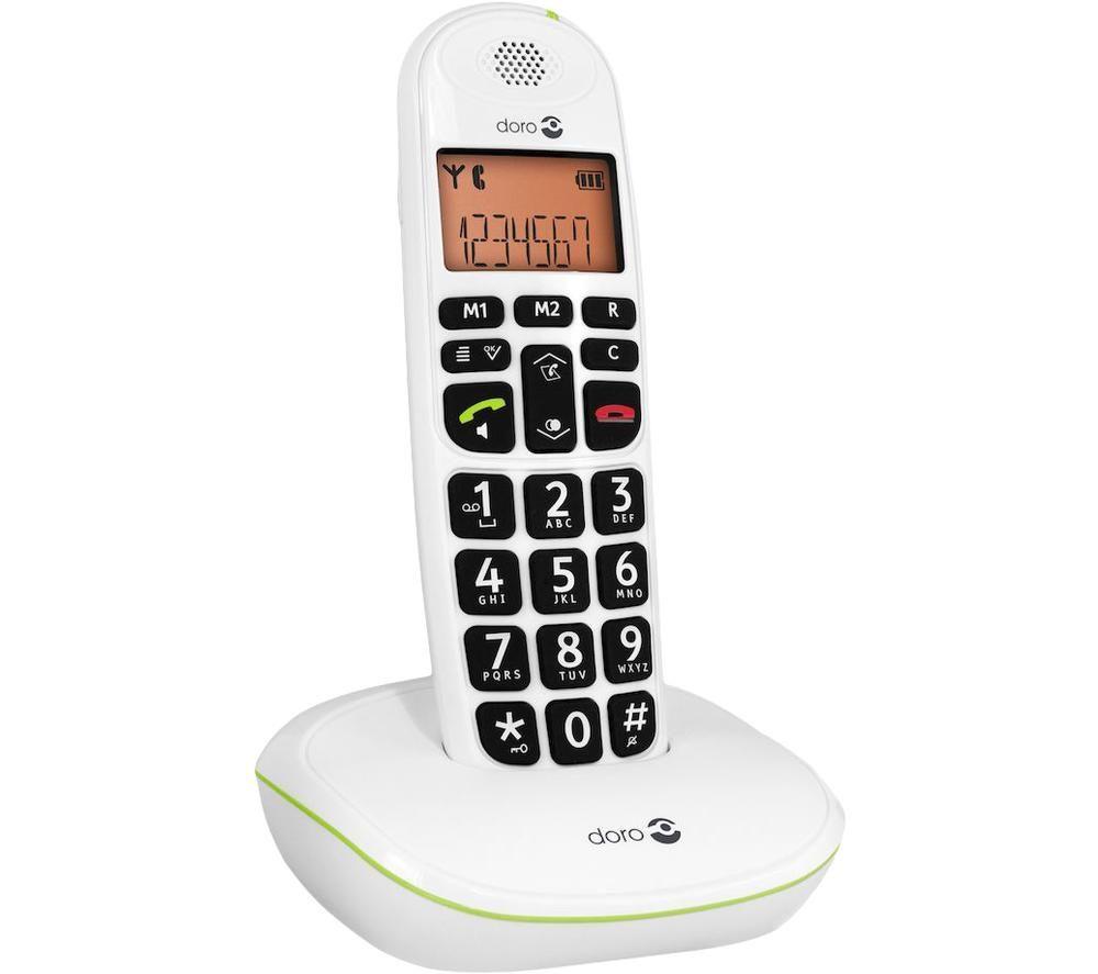 DORO PhoneEasy 100w Cordless Phone - White image number 2 of 3