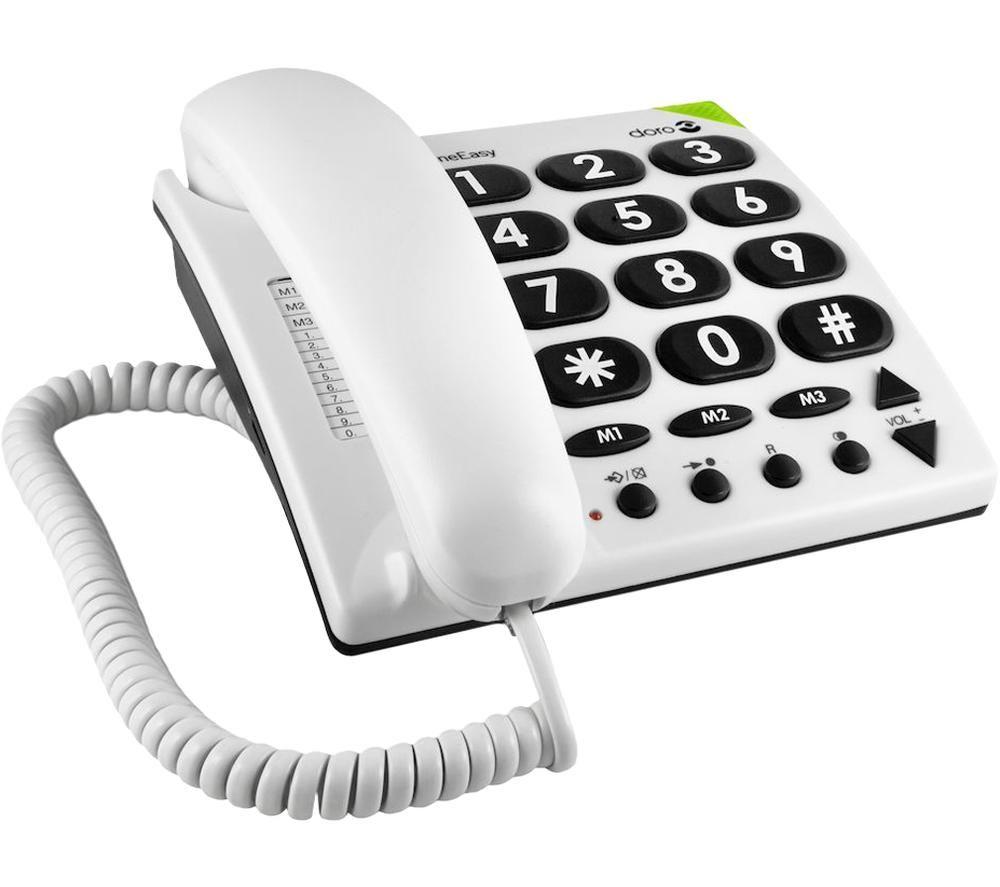 DORO PhoneEasy 311c Corded Phone - While image number 2 of 3