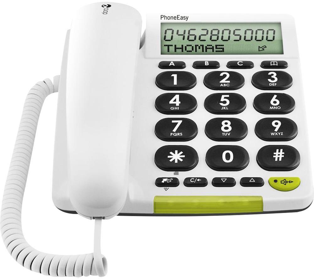 Doro Phoneeasy 312Cs Corded Phone - White, White