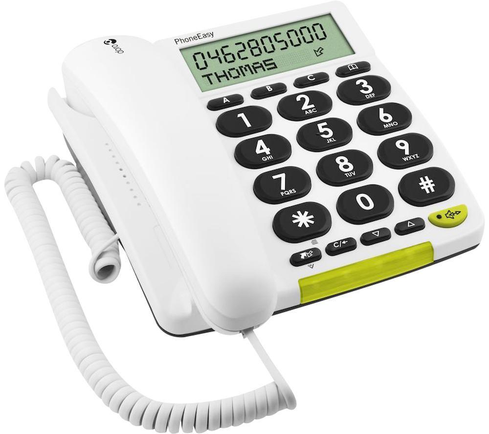 DORO PhoneEasy 312cs Corded Phone - White image number 2 of 3