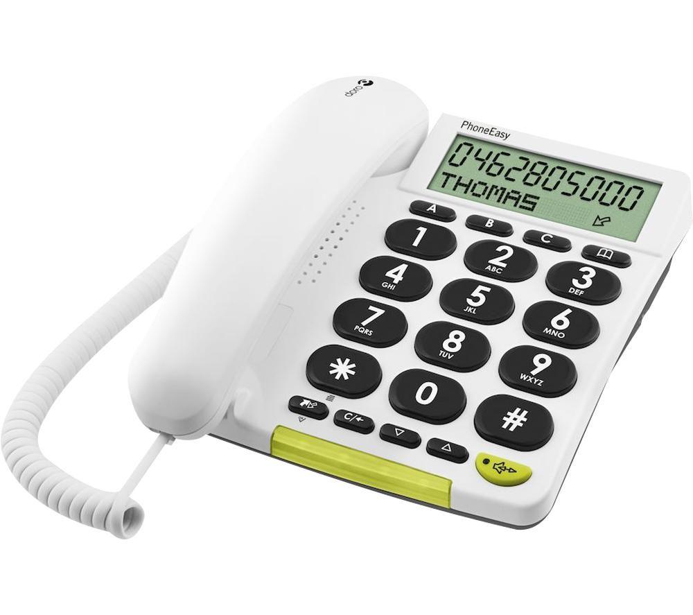 DORO PhoneEasy 312cs Corded Phone - White image number 3 of 3