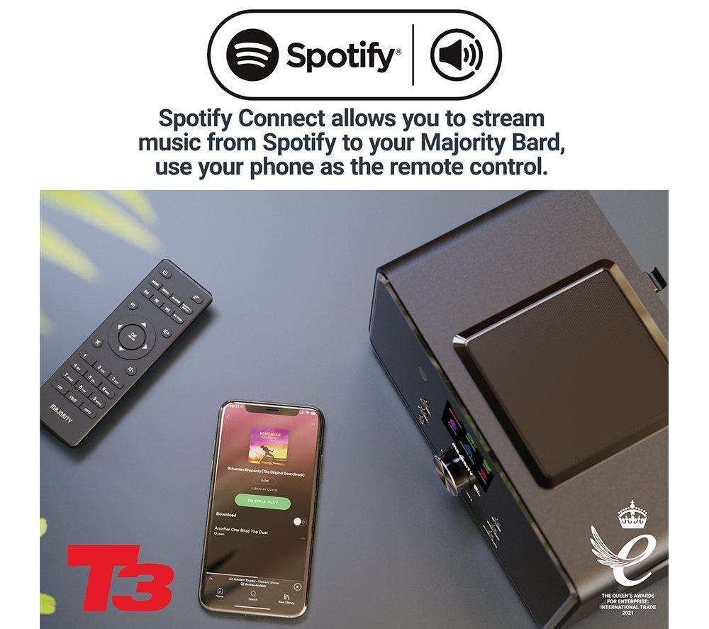 MAJORITY Bard DAB+/FM Smart Bluetooth Radio - Black image number 9 of 13
