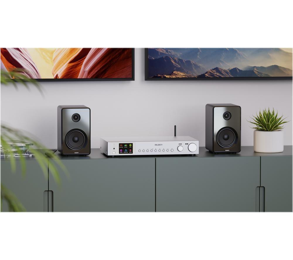 MAJORITY Fitzwilliam 3 DAB+/FM Smart Bluetooth Radio - Silver image number 5 of 6