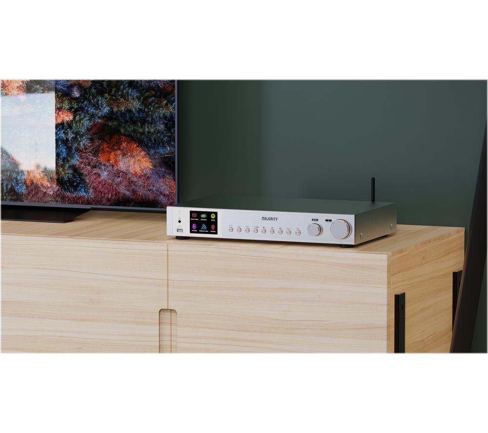 MAJORITY Fitzwilliam 3 DAB+/FM Smart Bluetooth Radio - Silver image number 6 of 6