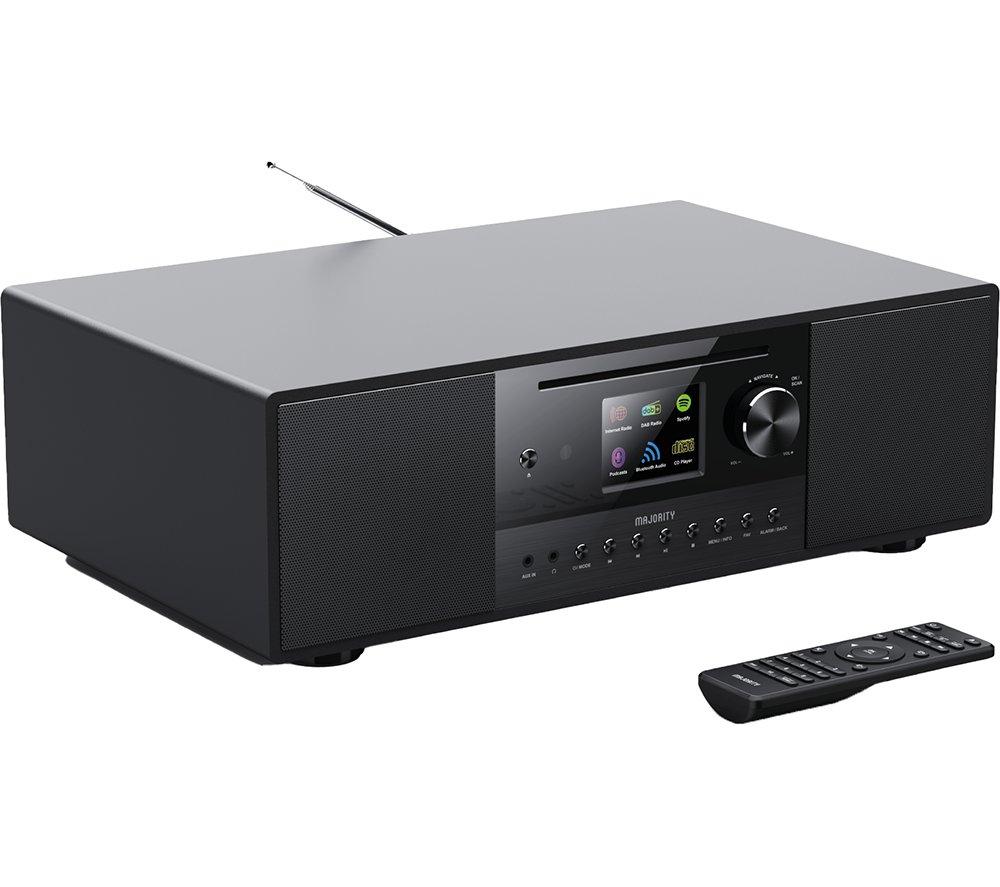 Majority Quadriga Dabﱓ Smart Bluetooth Radio - Black, Black