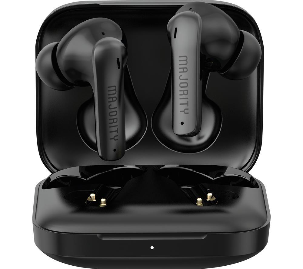 MAJORITY Tru 1 Wireless Bluetooth Earbuds - Black, Black