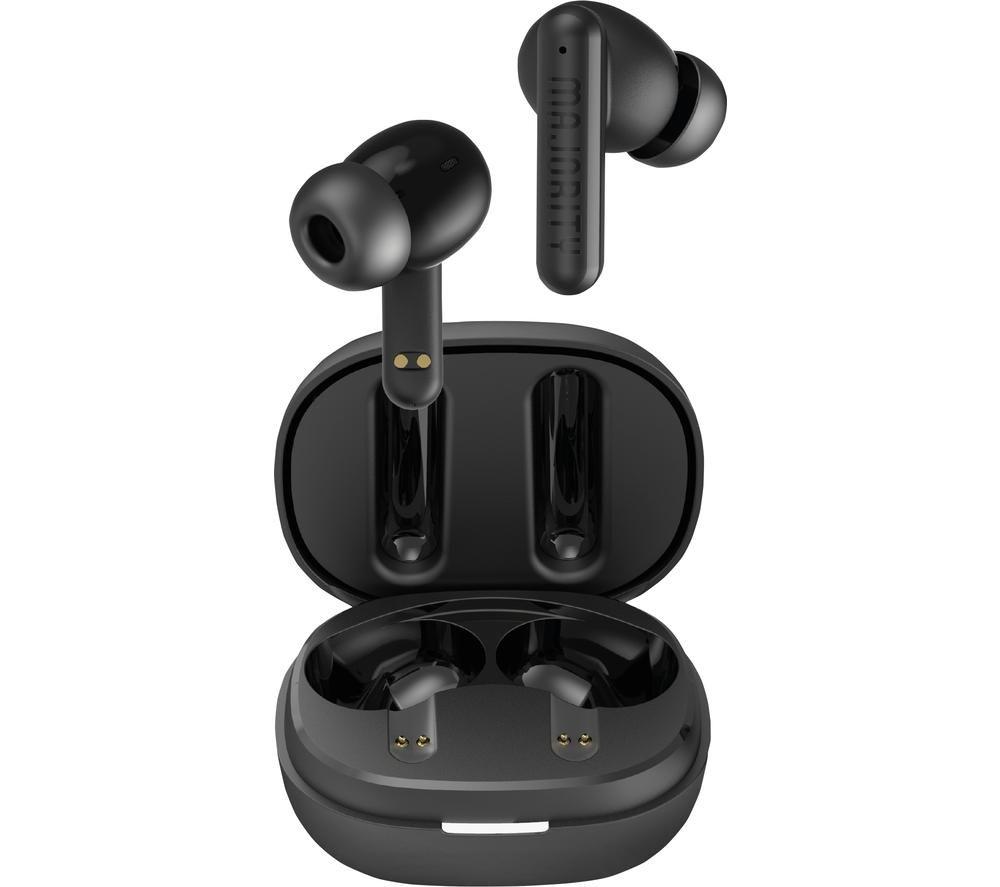 MAJORITY Tru 2 Wireless Bluetooth Noise-Cancelling Earbuds - Black, Black