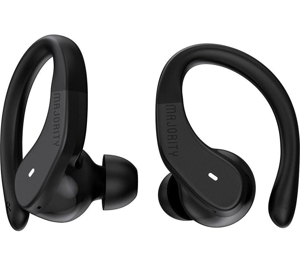 MAJORITY Tru Sport Wireless Bluetooth Earbuds - Black, Black