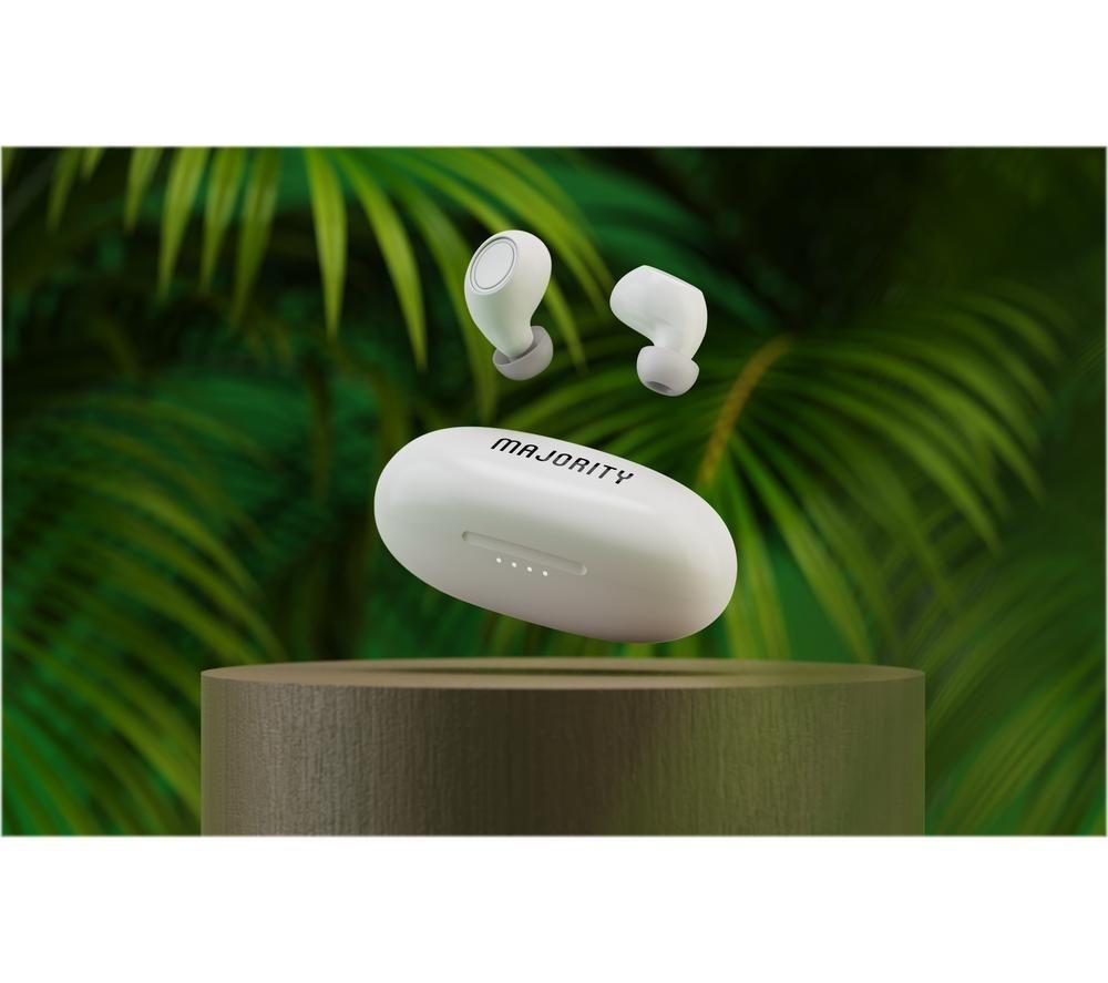 MAJORITY Tru Bio Wireless Bluetooth Earbuds - White image number 6 of 9