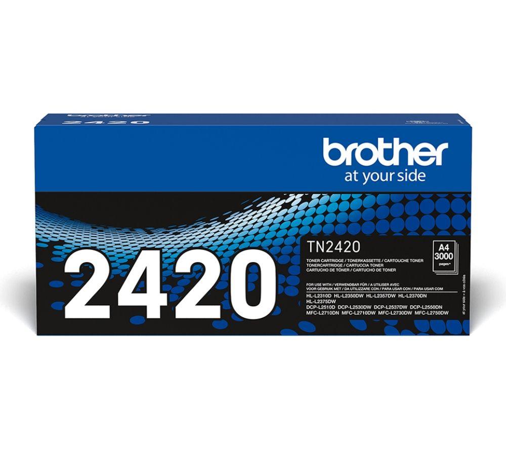Image of BROTHER TN2420 Black Toner Cartridge, Black