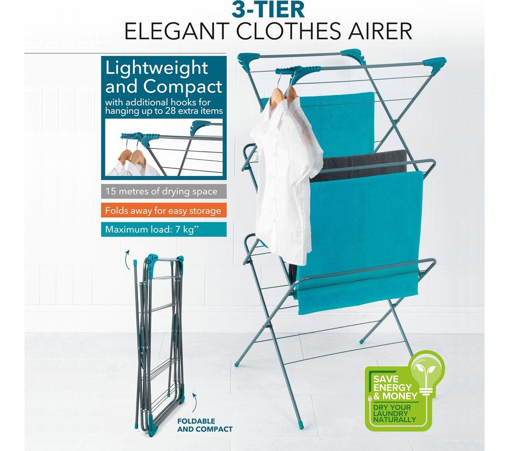 BELDRAY LA050397XEU7 Clothes Airer - Blue image number 5 of 8