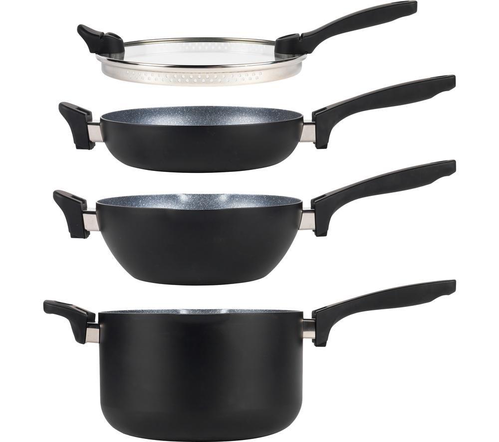 RUSSELL HOBBS Stackable RH01840EU7 4-piece Non-stick Pan Set review