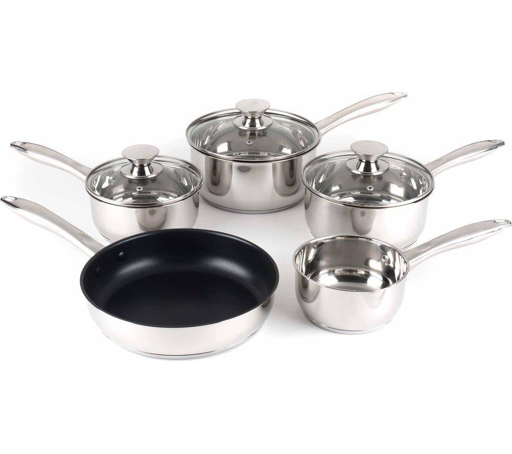 RUSSELL HOBBS Classic Collection BW06572EU7 5-piece Non-stick Pan Set - Silver