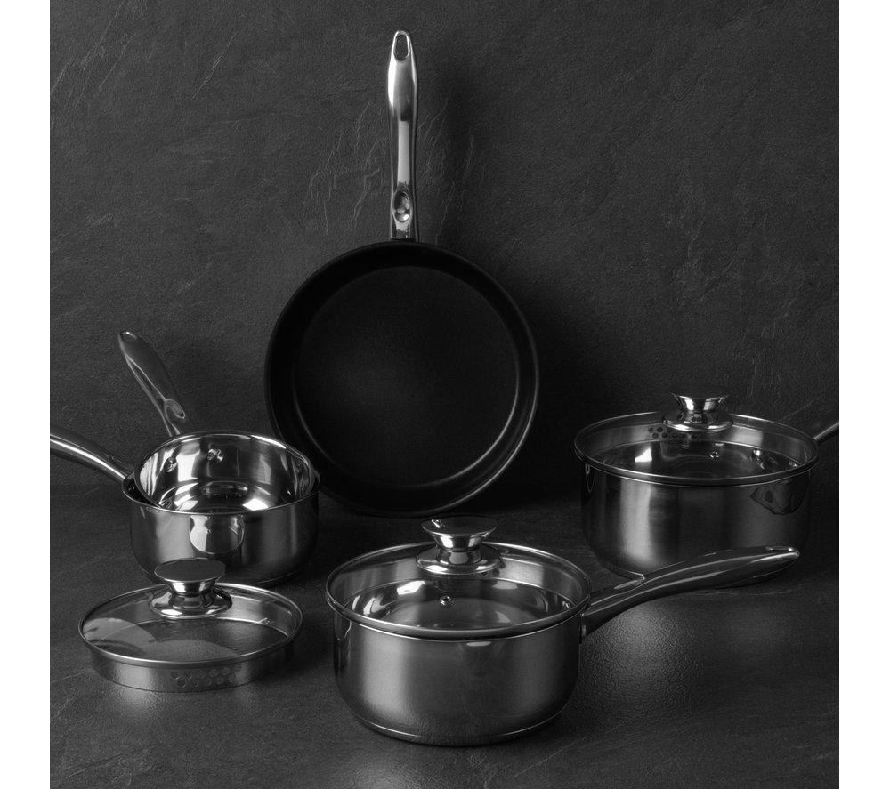 RUSSELL HOBBS Classic Collection BW06572EU7 5-piece Pan Set - Silver image number 3 of 11
