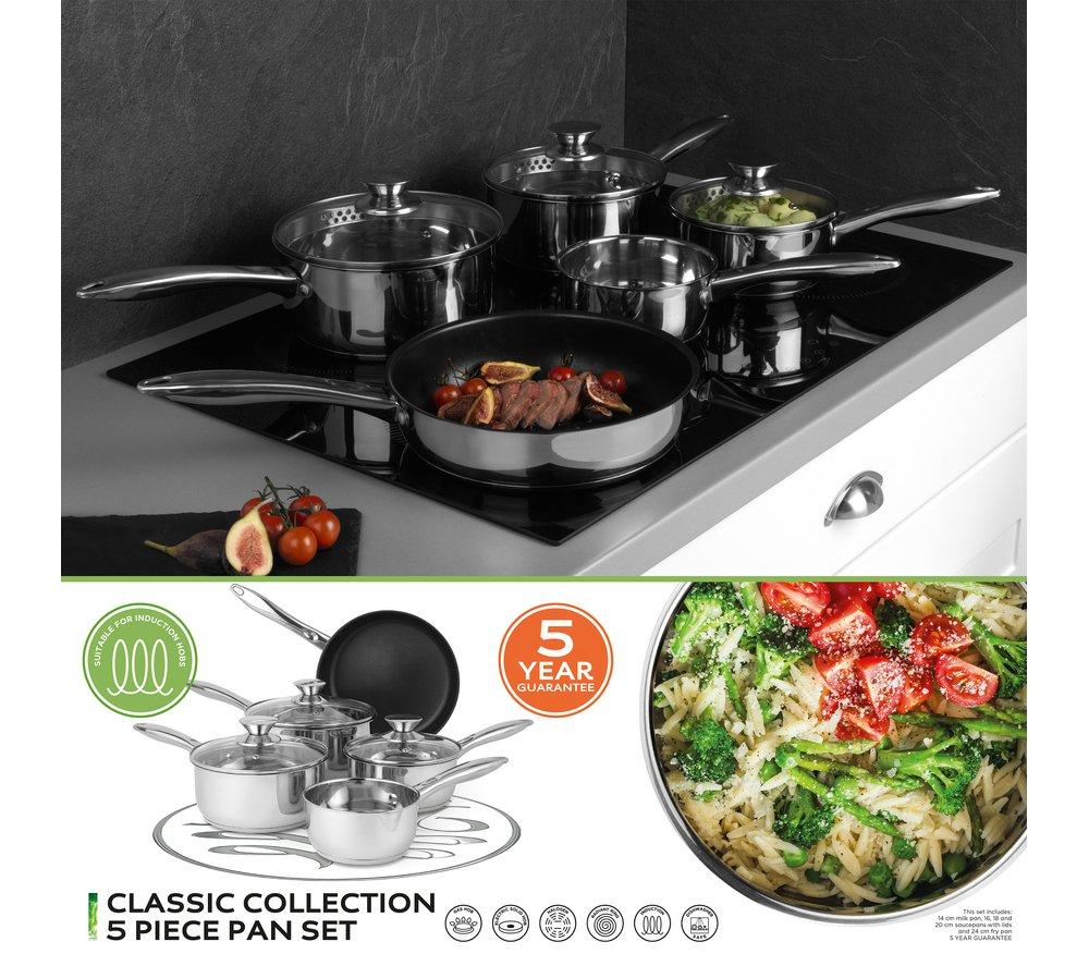 RUSSELL HOBBS Classic Collection BW06572EU7 5-piece Pan Set - Silver image number 4 of 11