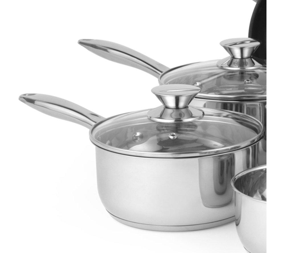 RUSSELL HOBBS Classic Collection BW06572EU7 5-piece Pan Set - Silver image number 7 of 11