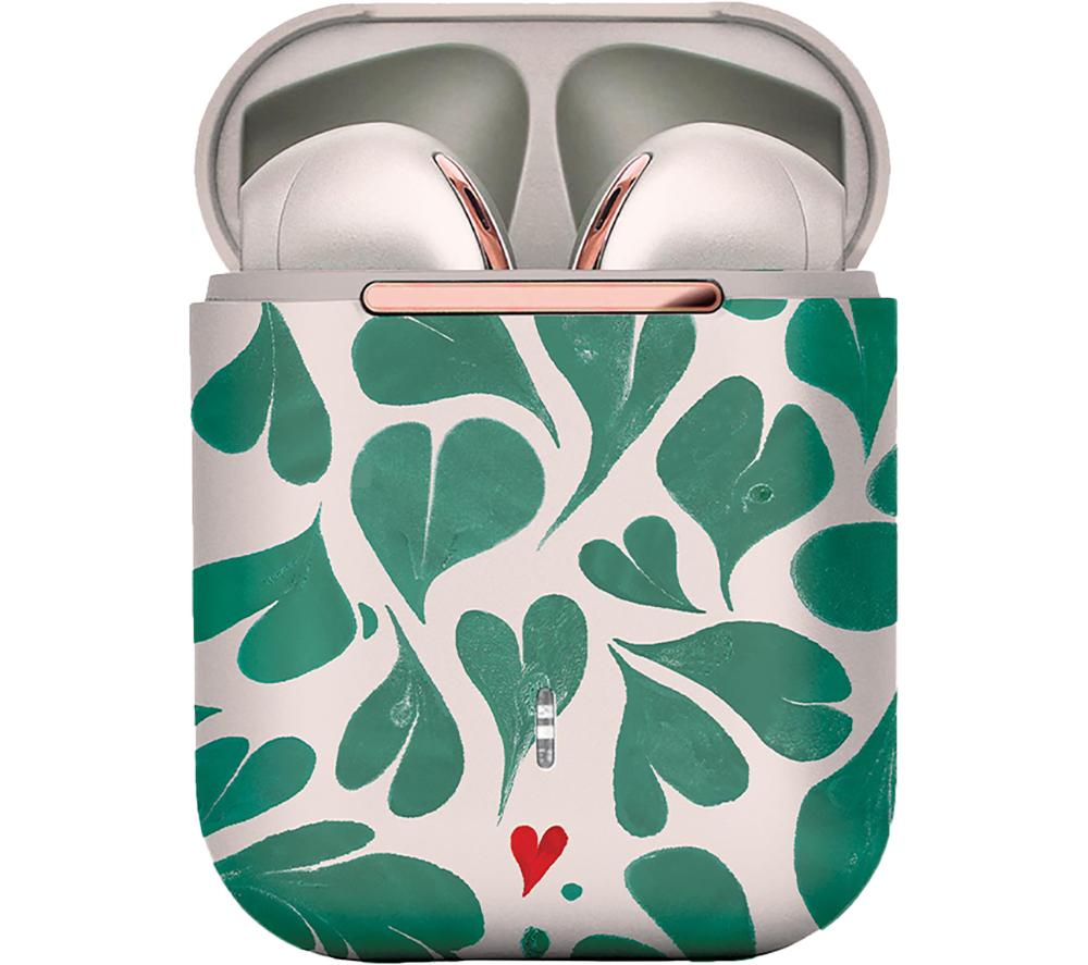 VQ Wren Wireless Bluetooth Earbuds - Cath Kidston Marble Hearts Green image number 5 of 10