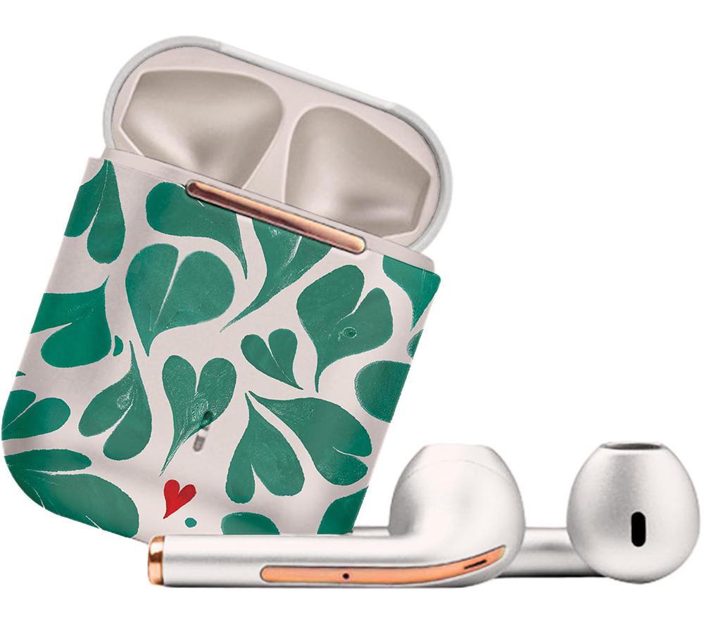 VQ Wren Wireless Bluetooth Earbuds - Cath Kidston Marble Hearts Green image number 6 of 10