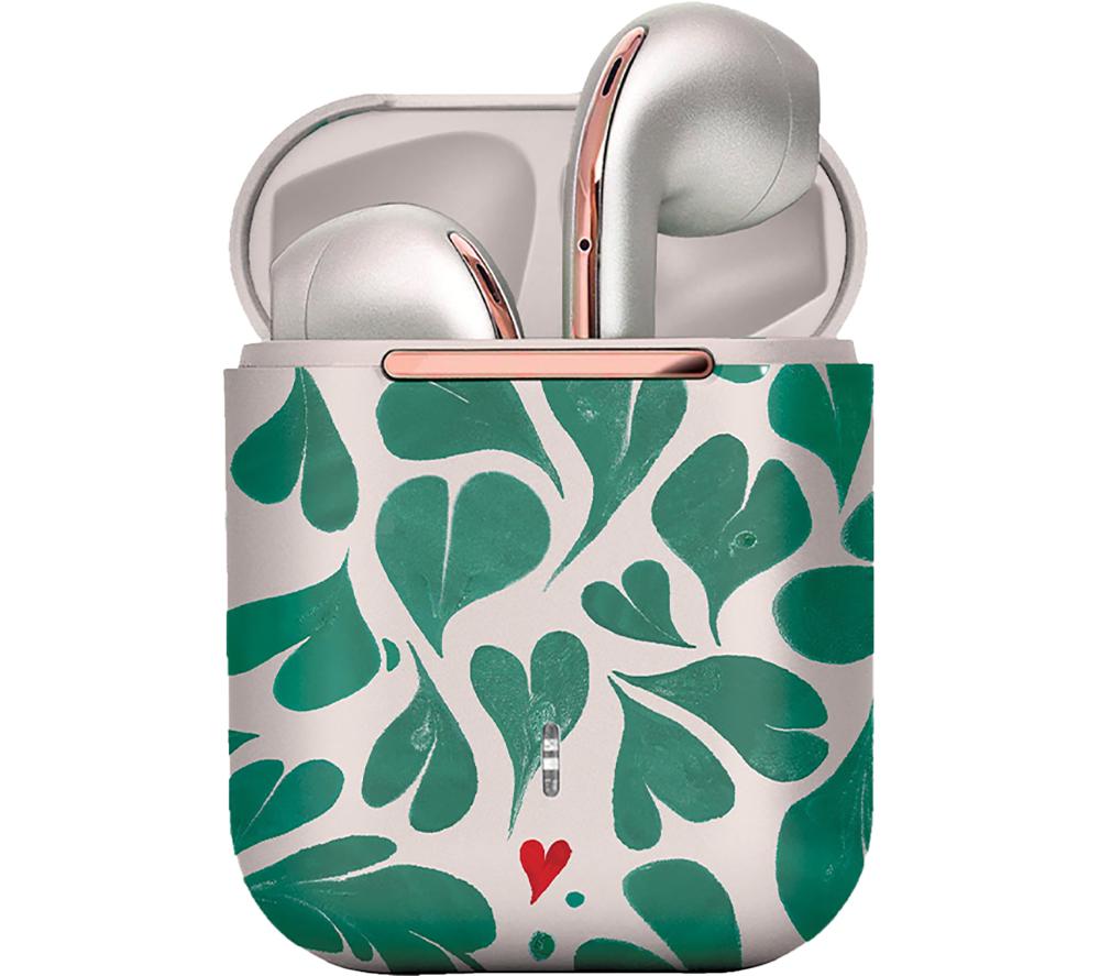 VQ Wren Wireless Bluetooth Earbuds - Cath Kidston Marble Hearts Green image number 7 of 10