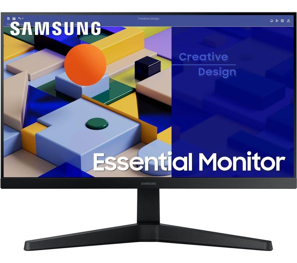 SAMSUNG LS22C310EAUXXU Full HD 22 IPS LCD Monitor - Black, Black