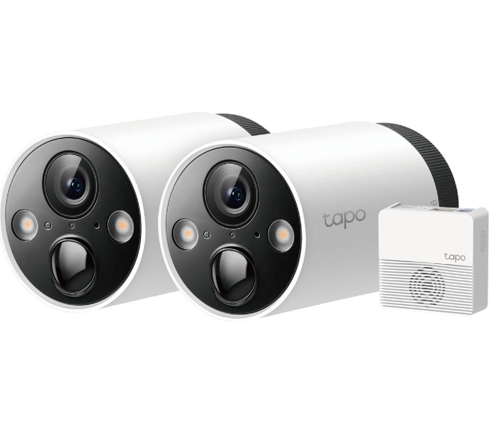 TP-LINK Tapo C420S2 2K Quad HD WiFi Security Camera Kit - 2 Cameras, White