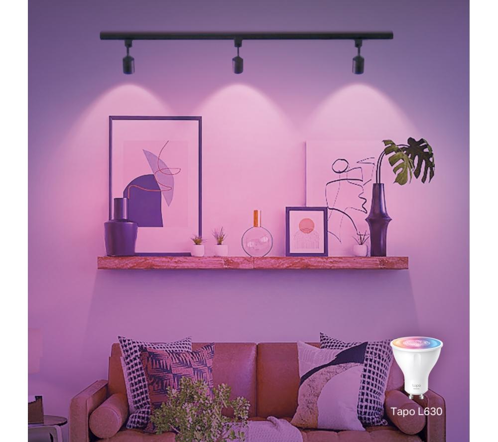 TP-LINK Tapo L630 Smart Spotlight Bulb - Multicolour, GU10, Twin Pack image number 4 of 6