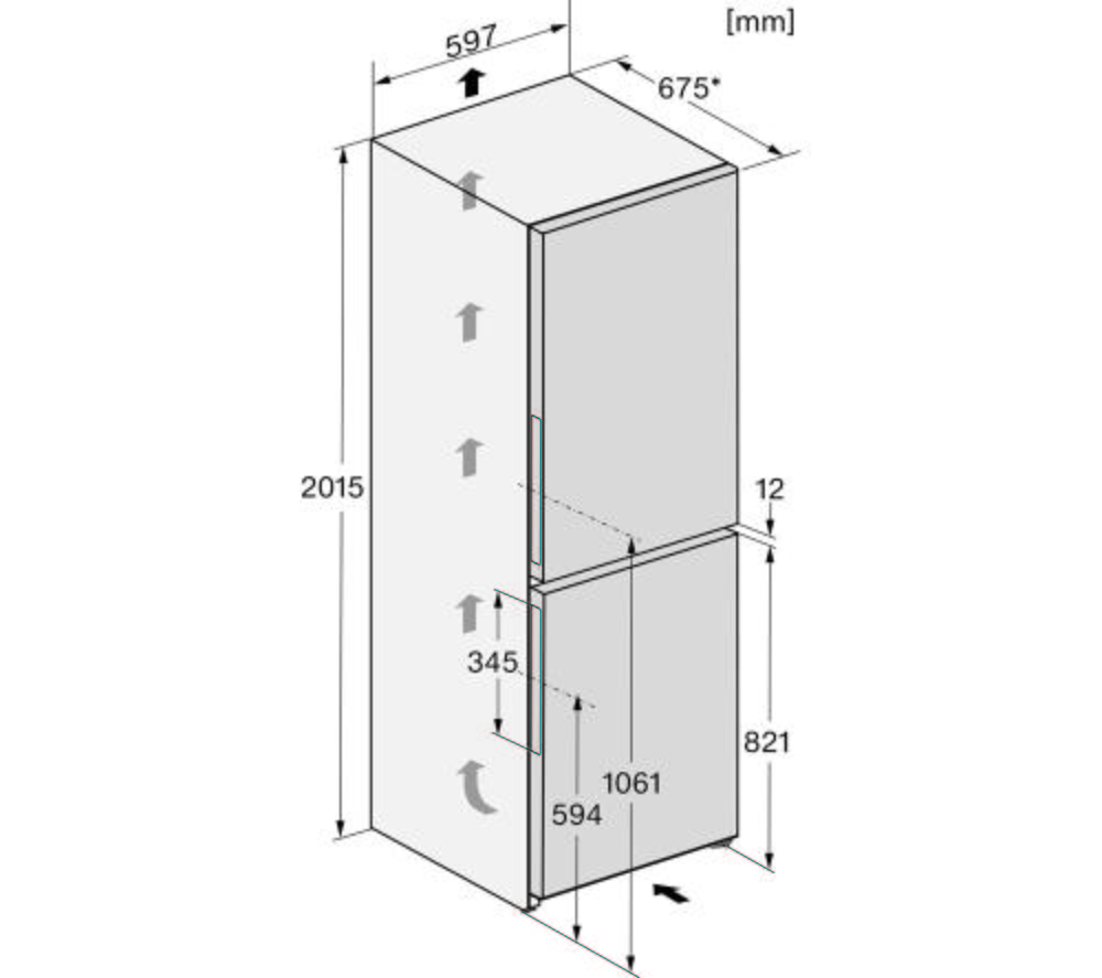 Miele KFN15943DE Freestanding Fridge-Freezer -, HINTEX