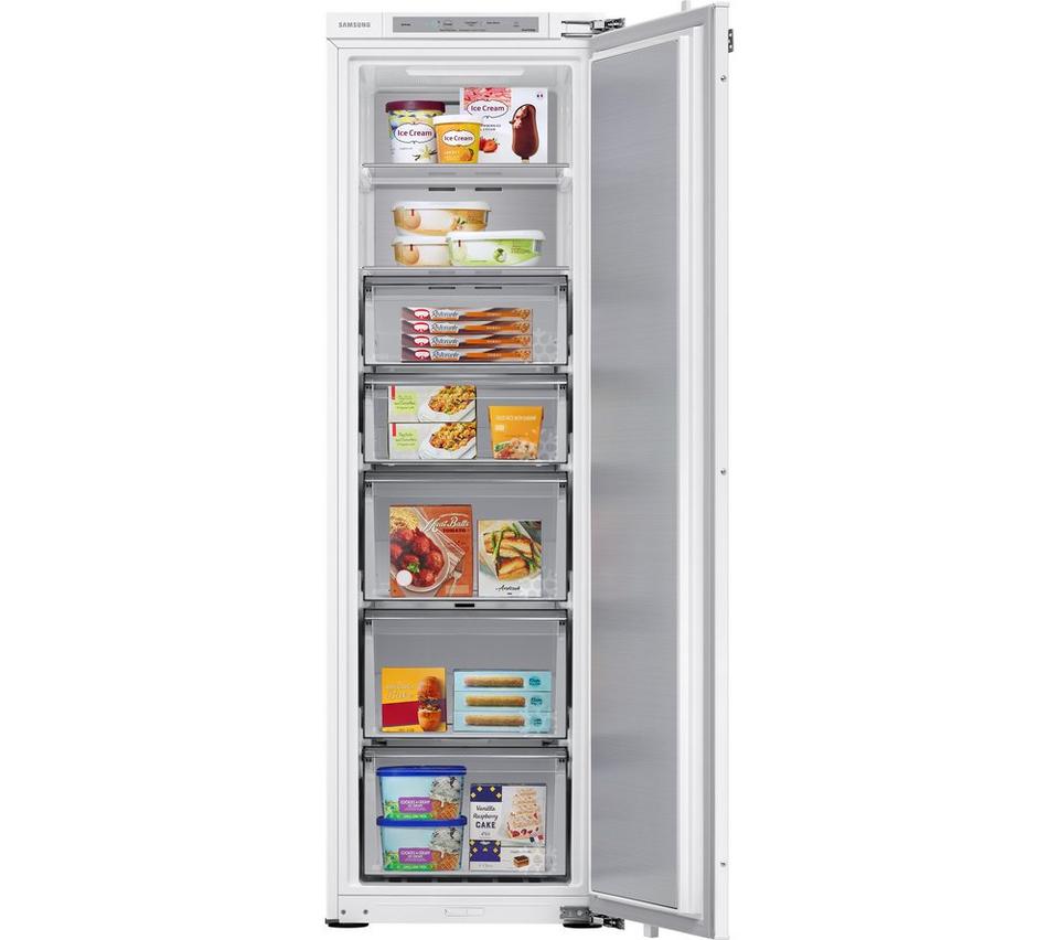 SAMSUNG SpaceMax BRZ22720EWW/EU Integrated Tall Freezer - Fixed Hinge