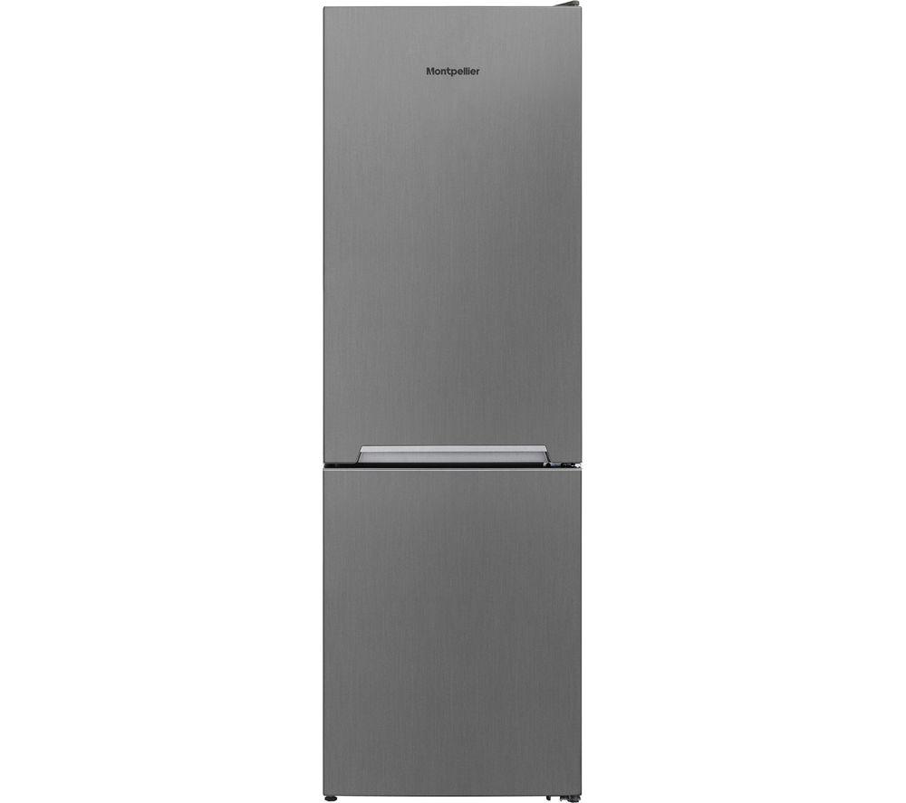 MONTPELLIER MNF1860X 60/40 Fridge Freezer – Dark Inox, Silver/Grey