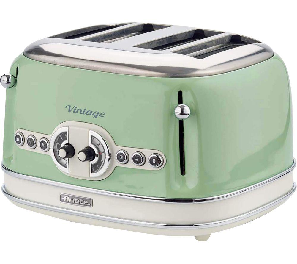ARIETE Vintage ARPK40 4-Slice Toaster & Traditional Kettle Bundle - Green image number 3 of 4