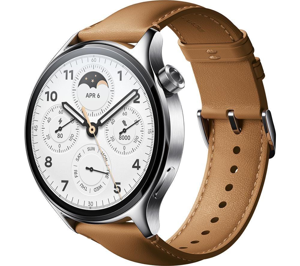 XIAOMI S1 Pro Smart Watch - Brown & Silver, Brown,Silver/Grey