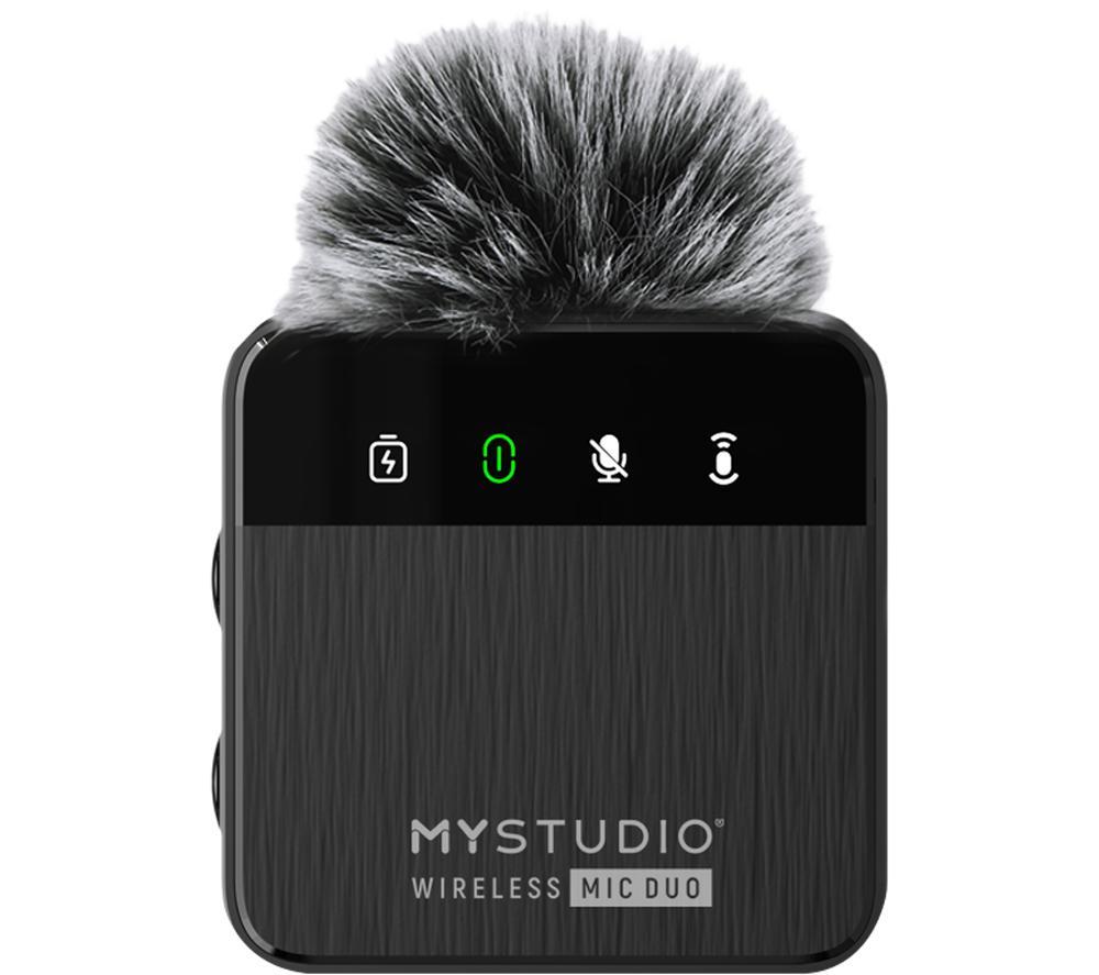 EASYPIX MyStudio Wireless Duo Microphone Kit Black