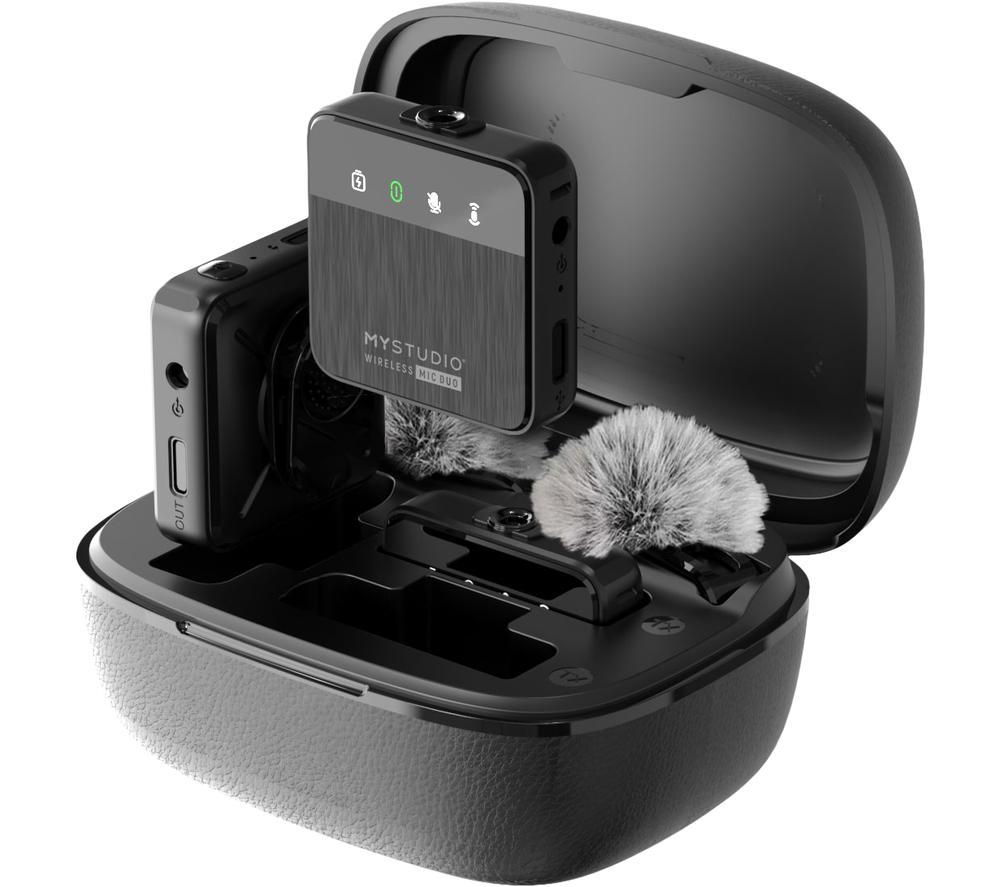 EASYPIX MyStudio Wireless Duo Microphone Kit - Black image number 9 of 19