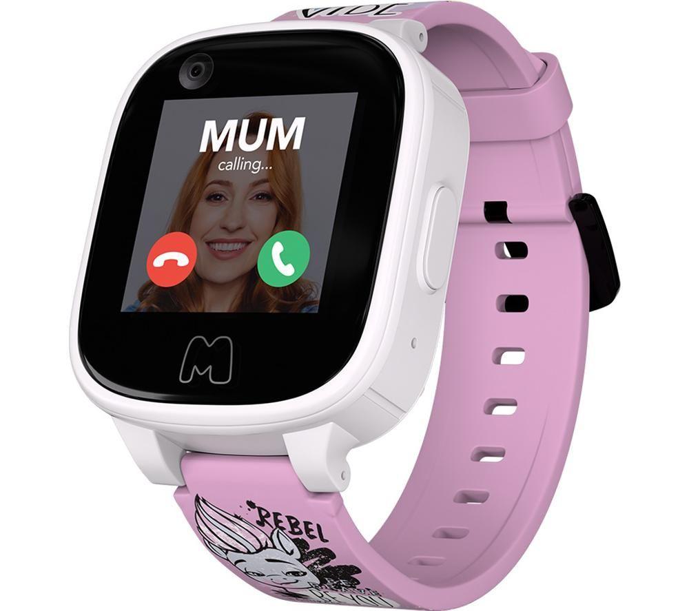 MOOCHIES Connect 4G Kids Smart Watch - My Little Pony, Pink,Patterned