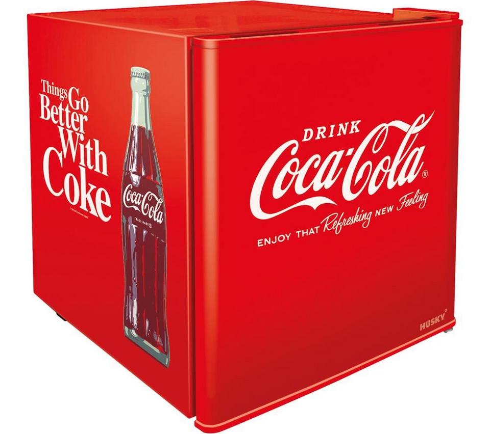 HUSKY Coca-Cola HUS-EL196 Mini Fridge - Red