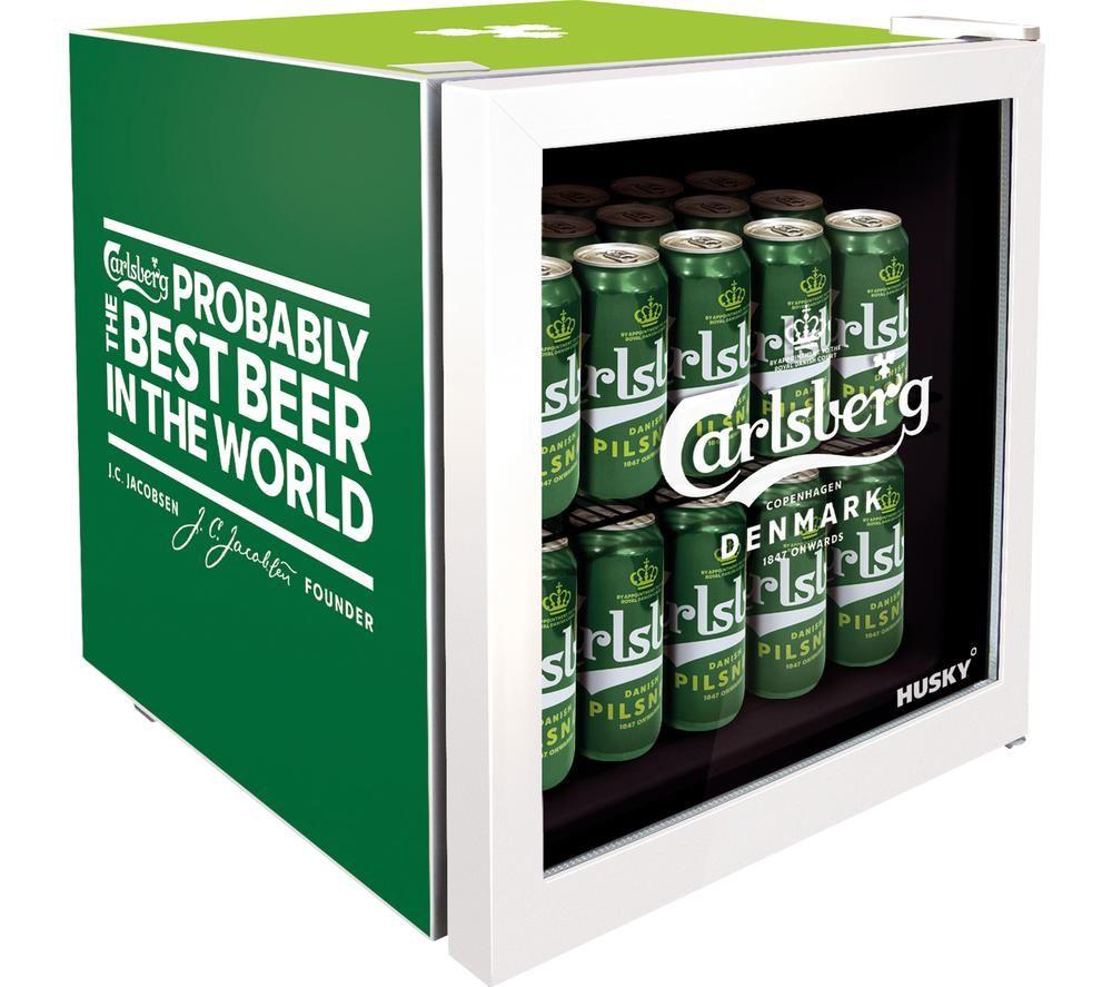 HUSKY Carlsberg HUS-HU269 Drinks Cooler - Green, Green