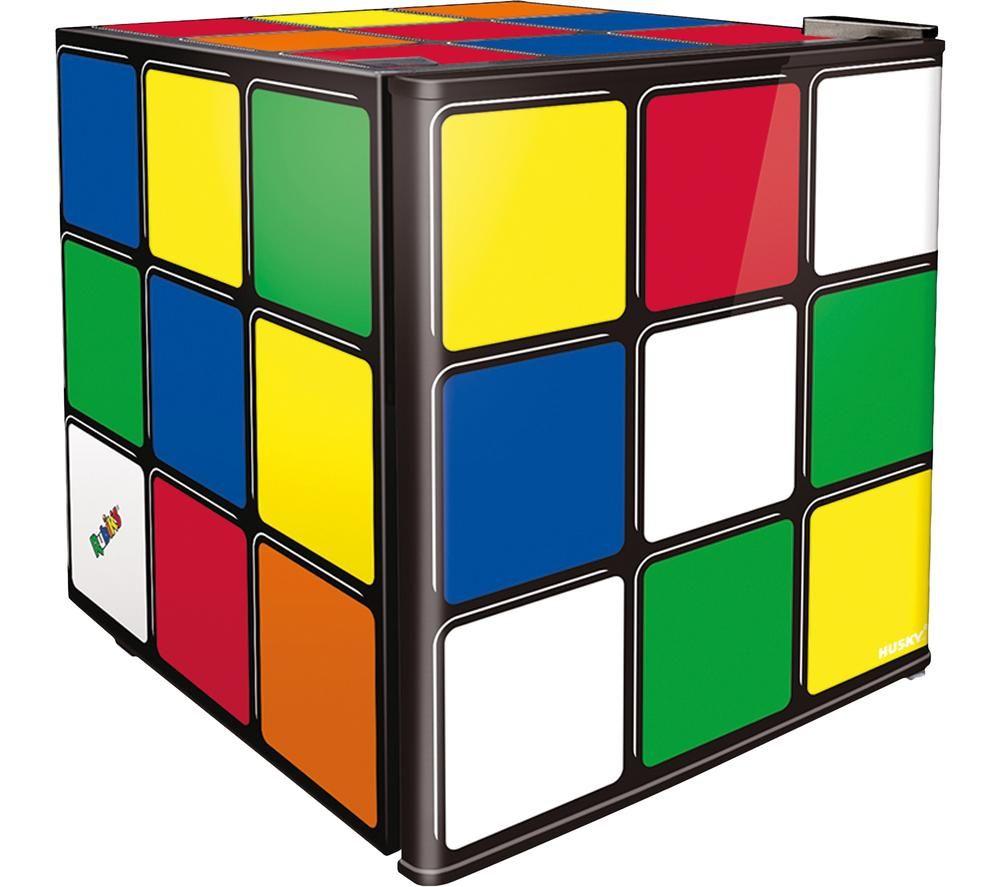 HUSKY Rubiks Cube HUS-HU231 Mini Fridge - Multicoloured, Green,Patterned,Yellow,Red,Orange,Blue,Whi