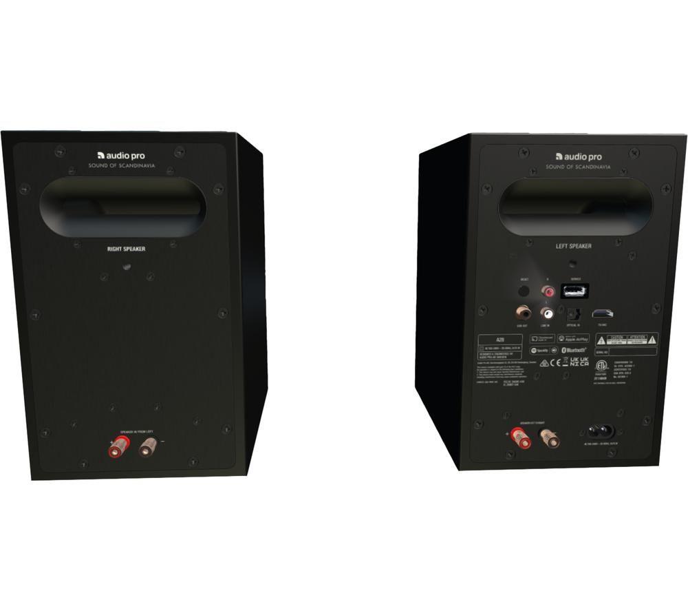 AUDIO PRO A28 Wireless Multi-room Speakers - Black image number 3 of 5