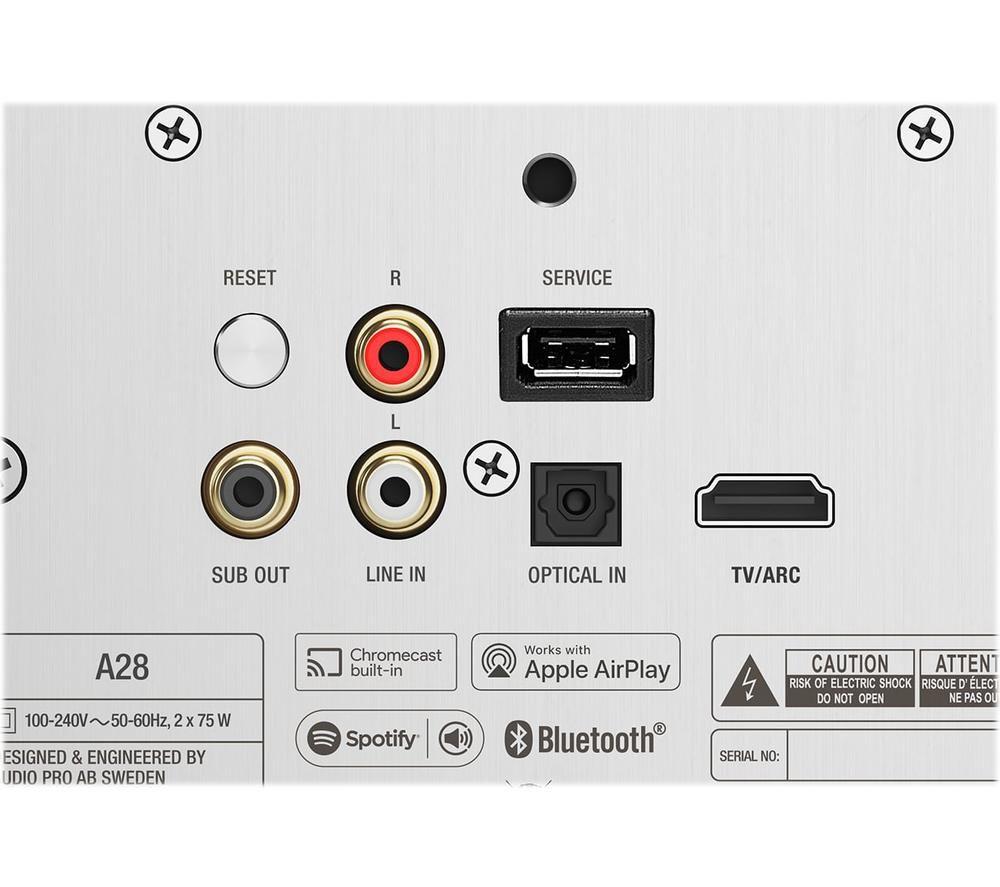 AUDIO PRO A28 Wireless Multi-room Speakers - White image number 2 of 4